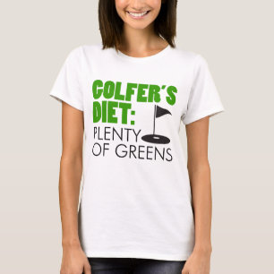 Golfaren bantar överflöd av gröntar t shirt