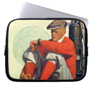 Golfaren höll att vänta laptop sleeve
