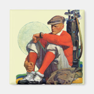 Golfaren höll att vänta magnet