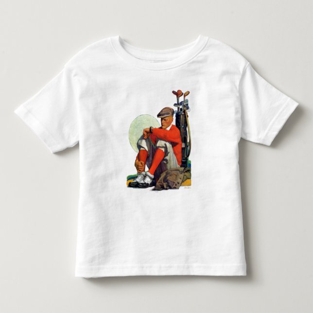 Golfaren höll att vänta tee shirt (Framsida)