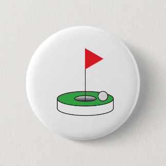 Golfaren klämmer fast knapp