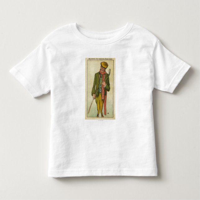 Golfaren, som hade en katastrof på, anknyter tee shirt (Framsida)