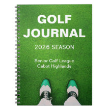 Golfares anpassade personliga golfjournal