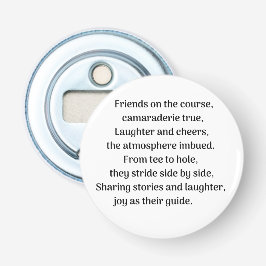 Golfares spänning flasköppnare