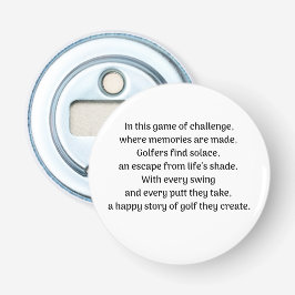 Golfares spänning flasköppnare