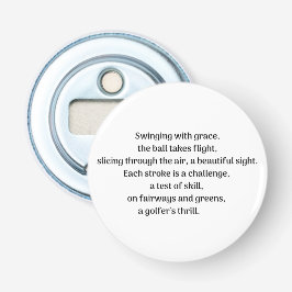 Golfares spänning flasköppnare