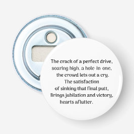 Golfares spänning flasköppnare