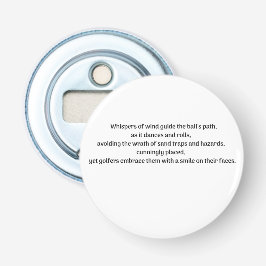 Golfares spänning flasköppnare