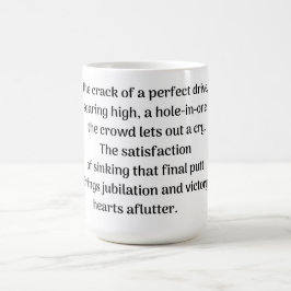 Golfares spänning kaffemugg