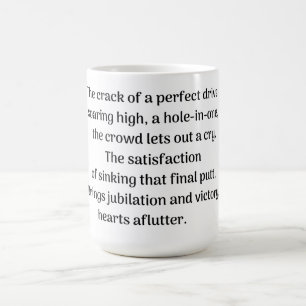 Golfares spänning kaffemugg
