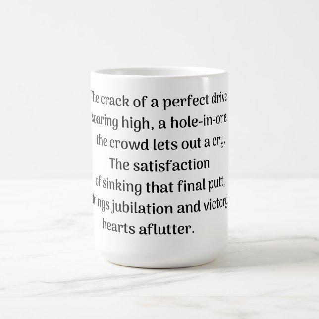 Golfares spänning kaffemugg (Center)