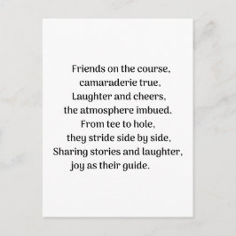 Golfares spänning vykort