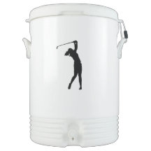 Golfares sportdryckskyl silhouette