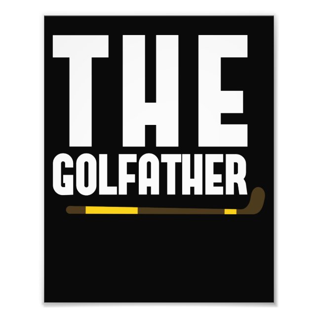 Golfather Funny Golf Älskare Pappa Gift Golfer Fototryck (Framsidan)