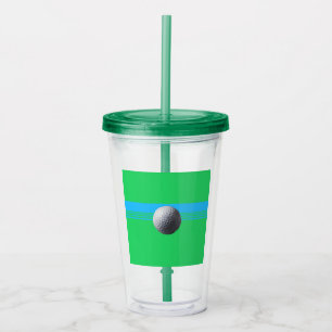 Golfball acrylic-tumlare take away mugg