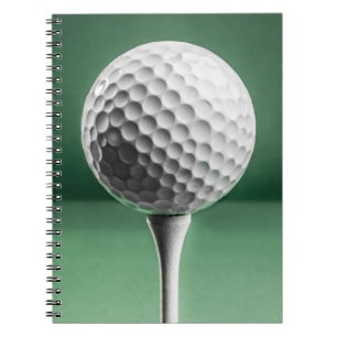 Golfball på Tee Anteckningsbok