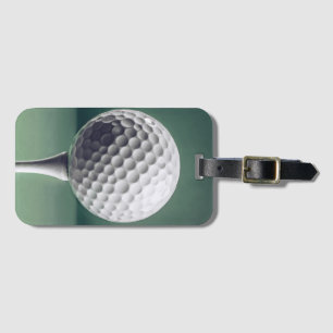 Golfball på Tee Bagagebricka