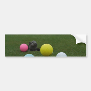 Golfbana i påsk bildekal
