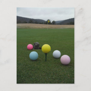 Golfbana i påsk helg vykort