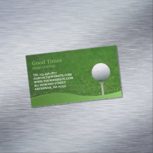 Golfbana Magnetiska Visitkort