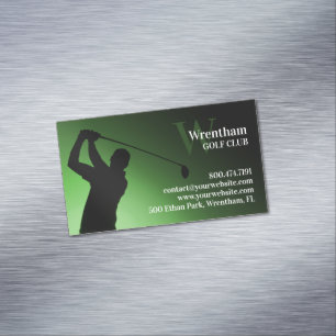 Golfbana Magnetiska Visitkort