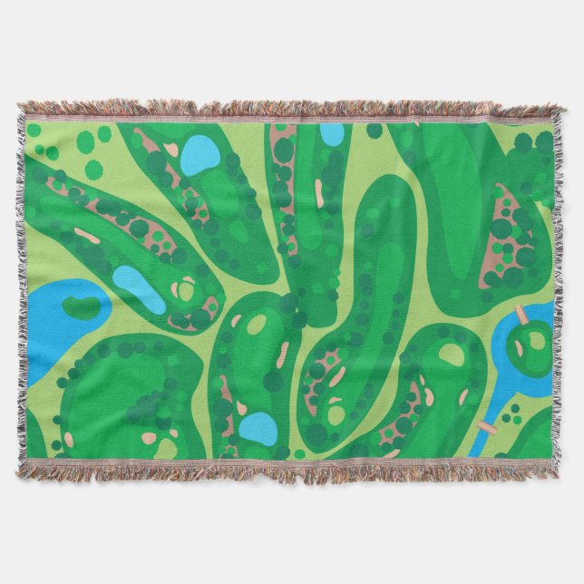 golfbana par golf grönt filt (Framsidan)