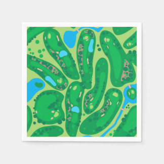 golfbana par golf grönt pappersservett