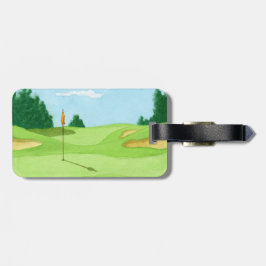 Golfbanagrönt Bagagebricka