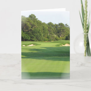 Golfbanahälsningkort Kort