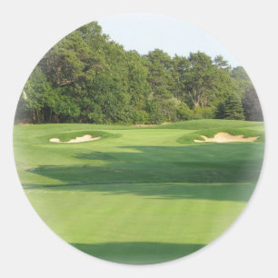 Golfbanaklistermärke Runt Klistermärke