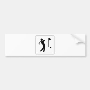 GolfbanaPictogram Bildekal