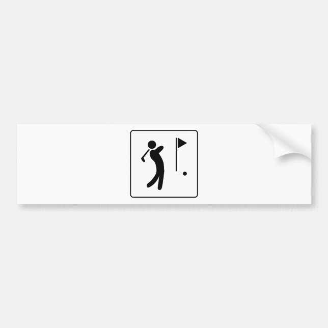 GolfbanaPictogram Bildekal (Framsidan)