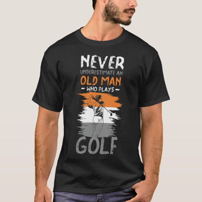 golfbanor, roliga golfbanor klubbar, golffödelseda t shirt (Framsida)