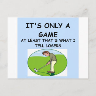 golfbanor vykort