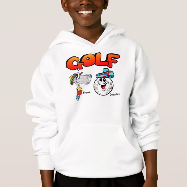 GolfbarnHoodie T Shirt (Framsida)