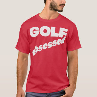 Golfbestruken Stil-typografi T Shirt