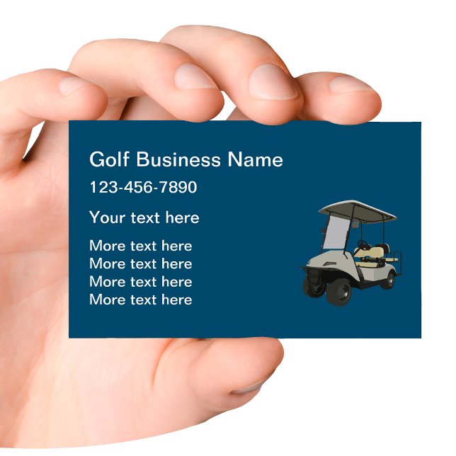 Golfbilstema Affärskortsmall Visitkort (Skapare uppladdad)