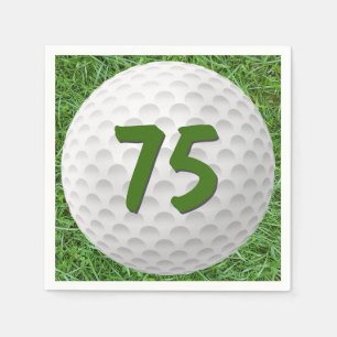 Golfboll 75-årsdag servetter