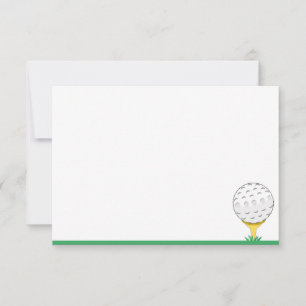 Golfboll Enkel Blank Anteckningskort