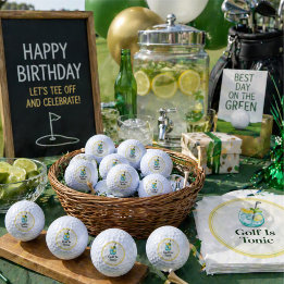 Golfboll | Golf är tonic citronmint glasdesign
