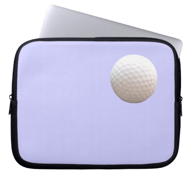 Golfboll i himmelsfodral laptop sleeve (Framsidan)
