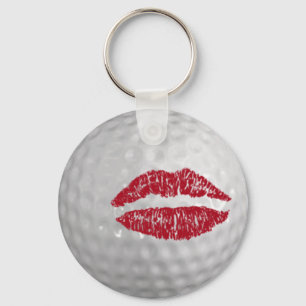 Golfboll - kyss nyckelring