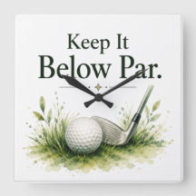 Golfboll med text vattenfärg