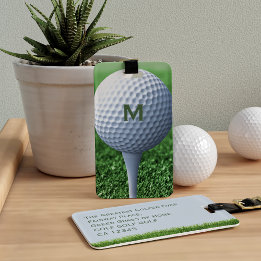 Golfboll Monogram golfbagage Bagageetikett Bagagebricka