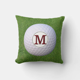 Golfboll Monogram Golfer Greens Gräsmatta Kudde