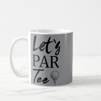 Golfboll och golf ger par kaffemugg