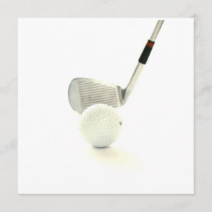Golfboll- och klubbinbjudan inbjudningar