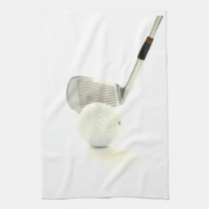 Golfboll- och klubbkökshandduk kökshandduk