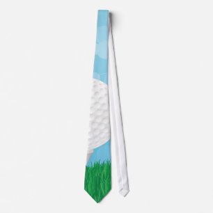 golfboll på gräs slips