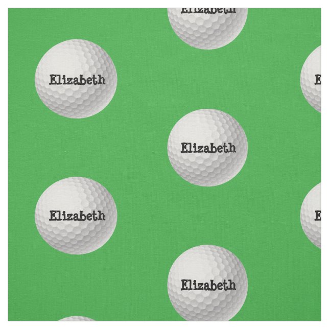 Golfboll på grönt tyg (Provkarta)